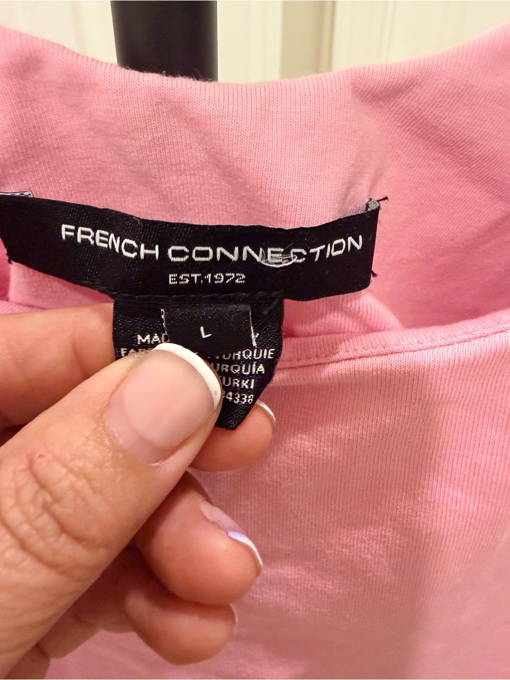 French Connection Rallie Ruched Strap Tank Pink Size Large - Picture 3 of 6